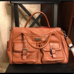 Lily Jade Elizabeth camel diaper bag